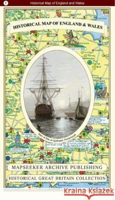 Historical Map of England and Wales Mapseeker Publishing Ltd Mapseeker Publishing Ltd 9781844918508