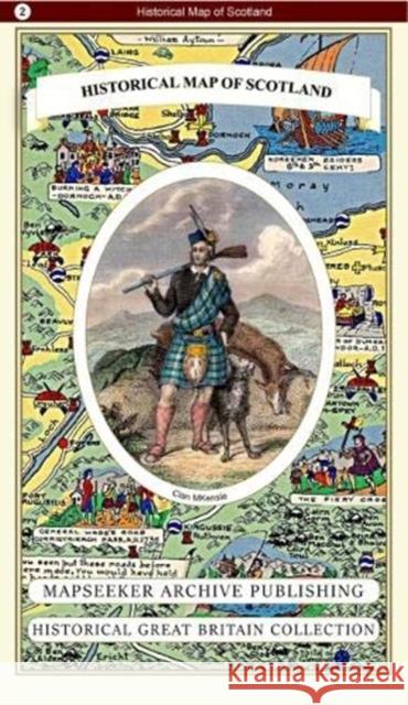 Historical Map of Scotland Mapseeker Publishing Ltd Mapseeker Publishing Ltd 9781844918515