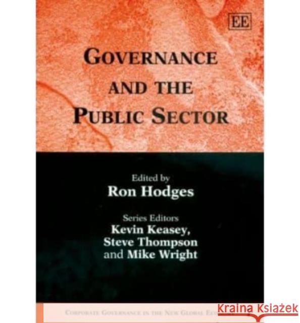 Governance and the Public Sector Ron Hodges 9781845423025 Edward Elgar Publishing Ltd