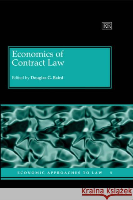 Economics of Contract Law  9781845426521 Edward Elgar Publishing Ltd