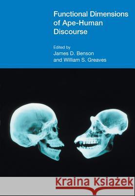 Functional Dimensions of Ape-Human Discourse  9781845536534 Functional Linguistics
