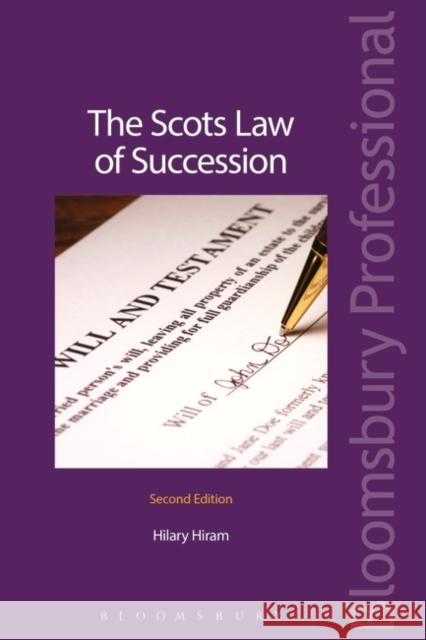 The Scots Law of Succession Hilary Hiram 9781845922948 Tottel Publishing Ltd.