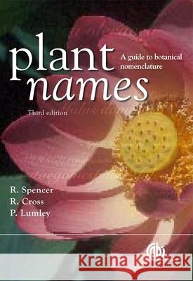 Plant Names : A Guide to Botanical Nomenclature  9781845933746 CABI PUBLISHING