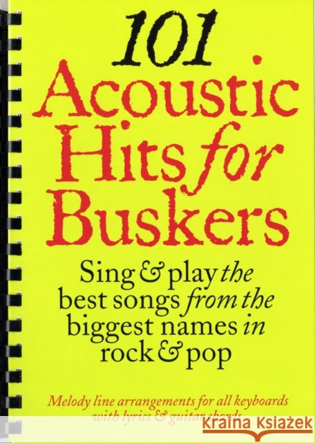 101 Acoustic Hits For Buskers  9781846094569 0
