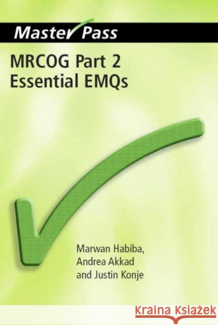 Mrcog: Pt. 2, 2008 Marwan Habiba Andrea Akkad 9781846190322 RADCLIFFE PUBLISHING LTD