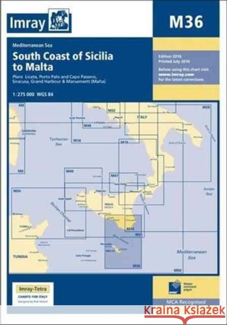 Imray Chart M36: South Coast of Sicilia to Malta Imray 9781846237713 Imray, Laurie, Norie & Wilson Ltd