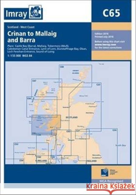 Imray Chart C65: Crinan to Mallaig and Barra Imray 9781846238413