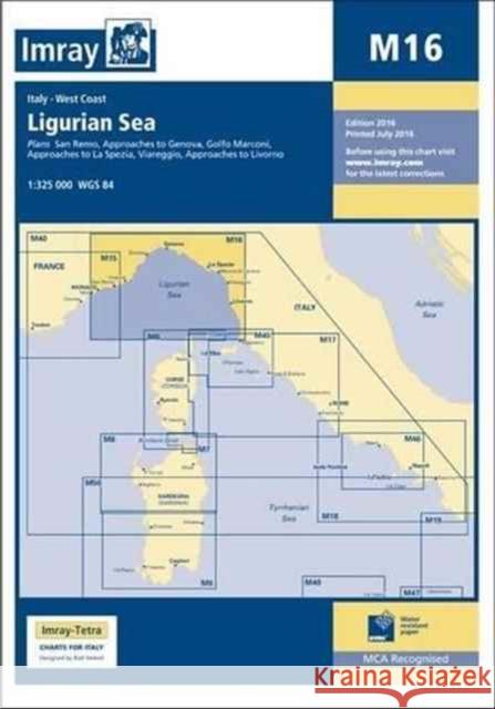 Imray Chart M16: Ligurian Sea Imray 9781846238444 Imray, Laurie, Norie & Wilson Ltd