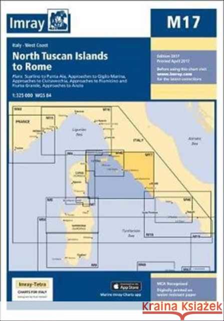 Imray Chart M17: North Tuscan Islands to Rome Imray 9781846238765 Imray, Laurie, Norie & Wilson Ltd