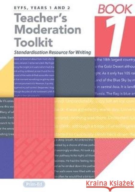 Teacher's Moderation Toolkit: Standardisation Resource for Teachers  9781846548826 Prim-Ed Publishing