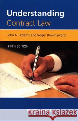 Understanding Contract Law John Adams 9781847031167 0