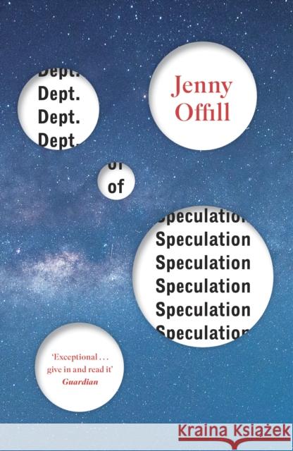 Dept. of Speculation Jenny Offill 9781847088741 Granta Books