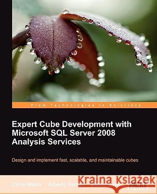 Expert Cube Development with Microsoft SQL Server 2008 Analysis Services Chris Webb 9781847197221 