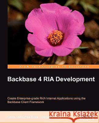 Backbase 4 RIA Development Ghica Van Emde Boas Sergey Ilinsky 9781847199126