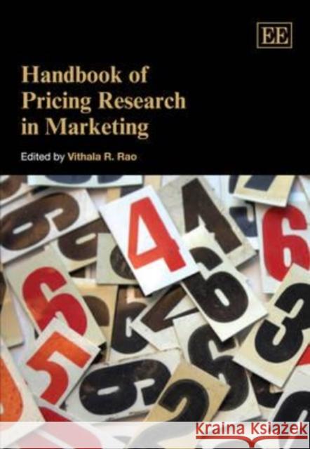 Handbook of Pricing Research in Marketing  9781847202406 