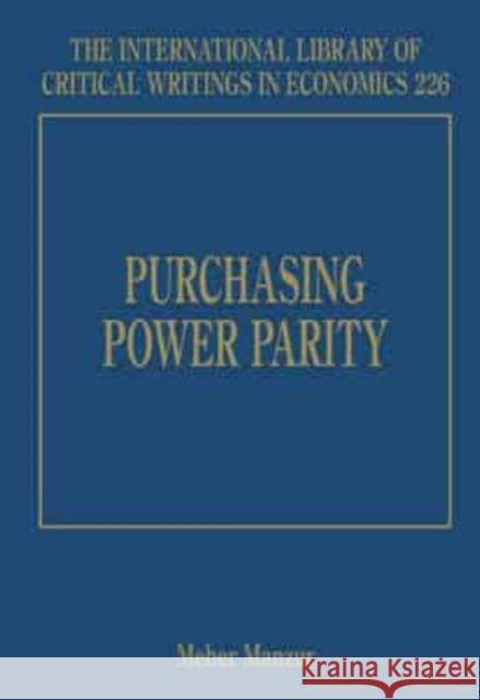 Purchasing Power Parity  9781847209429 Edward Elgar Publishing Ltd