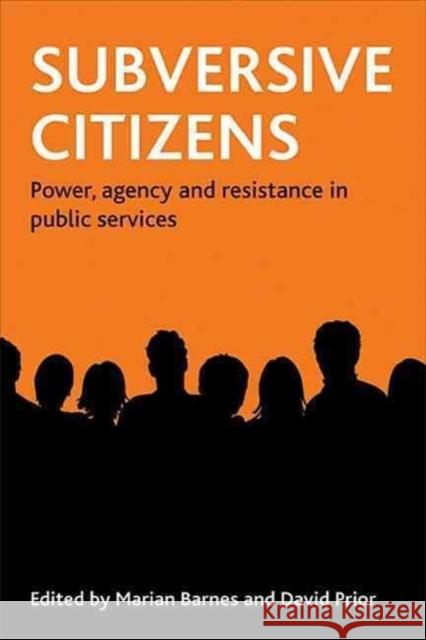 Subversive Citizens: Power, Agency and Resistance in Public Services Barnes, Marian 9781847422088