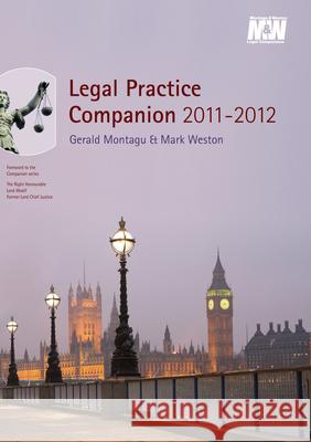 Legal Practice Companion 2011/12: 2011/12 Gerald Montagu, Mark Weston 9781847667458