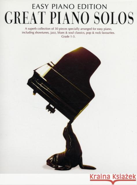 Great Piano Solos - the Black Book Easy Piano Ed. Easy Piano Edition 9781847725479 MUSIC SALES LTD