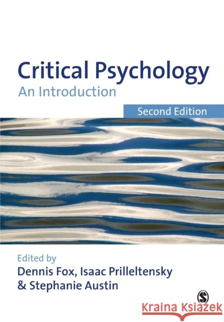 Critical Psychology Fox, Dennis 9781847871732 0