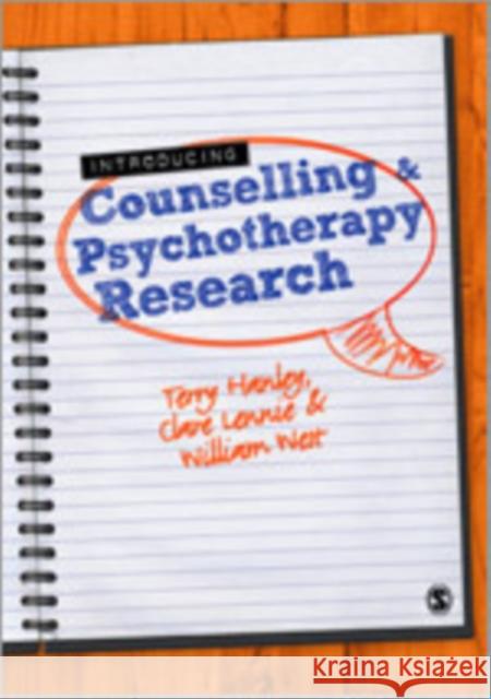 Introducing Counselling and Psychotherapy Research William West 9781847872470