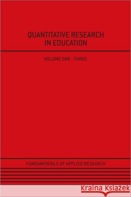 Quantitative Research in Education Stephen Gorard 9781847873279 Sage Publications (CA)