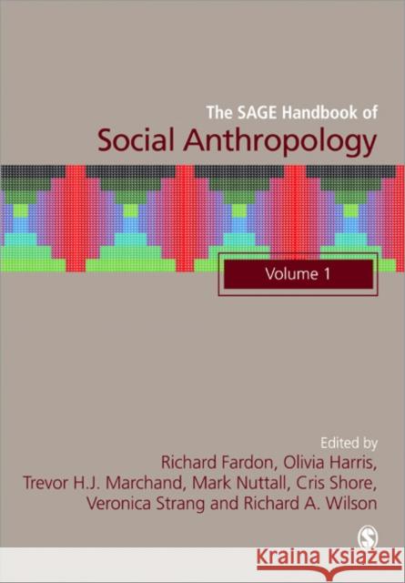 The Sage Handbook of Social Anthropology Fardon, Richard 9781847875471 0