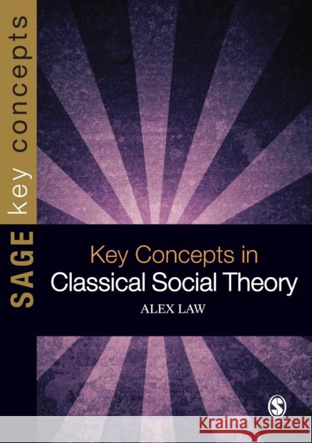 Key Concepts in Classical Social Theory Alex Law 9781847876027 0