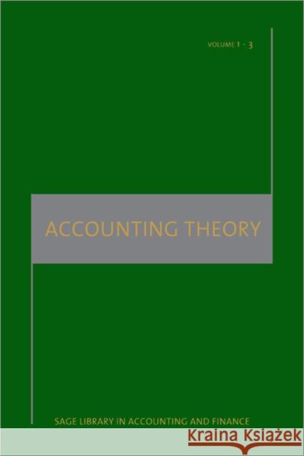 Accounting Theory 4 Volume Set Wolk, Harry I. 9781847876096 0