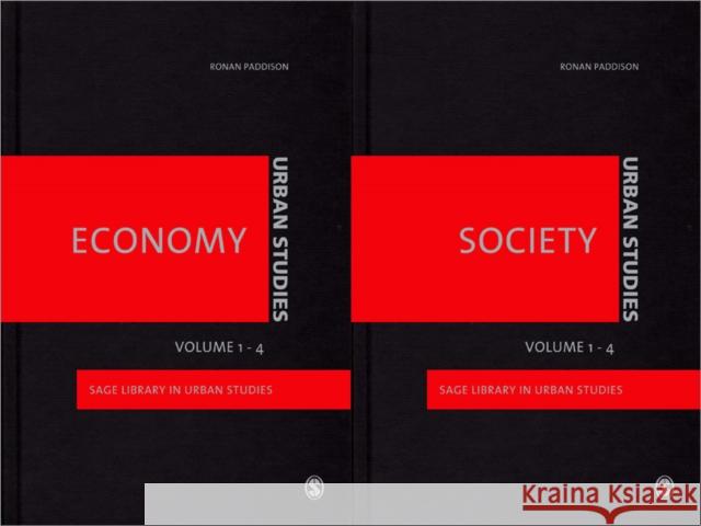 Urban Studies - Economy & Society Ronan Paddison 9781847878922