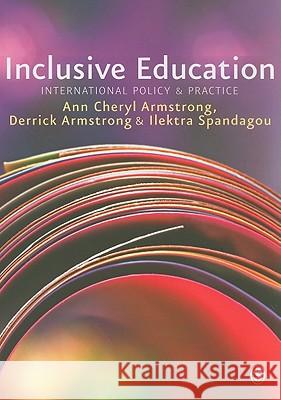 Inclusive Education Armstrong, Ann Cheryl 9781847879417 SAGE Publications Ltd