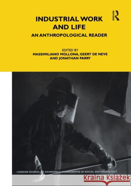 Industrial Work and Life : An Anthropological Reader Massimiliano Mollona 9781847880741