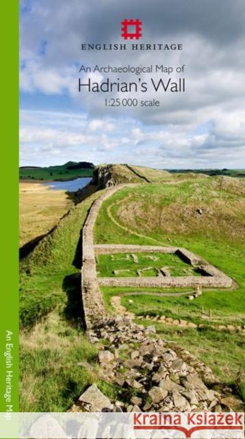 An Archaeological Map of Hadrian's Wall: 1:25 000 Scale  9781848022638 English Heritage