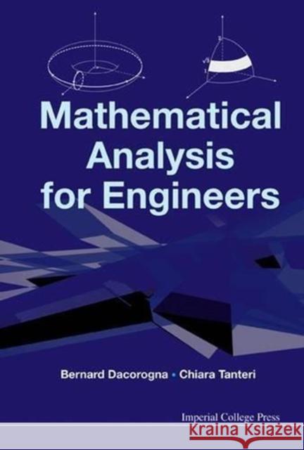 Mathematical Analysis for Engineers Tanteri, Chiara 9781848169128 Imperial College Press