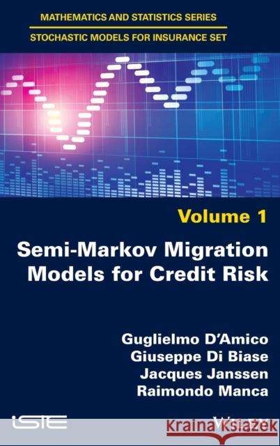 Semi-Markov Migration Models for Credit Risk Guglielmo D?amico Giuseppe D Jacques Janssen 9781848219052 Wiley-Iste