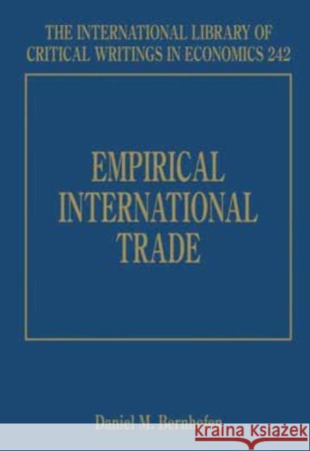 Empirical International Trade  9781848443013 Edward Elgar Publishing Ltd