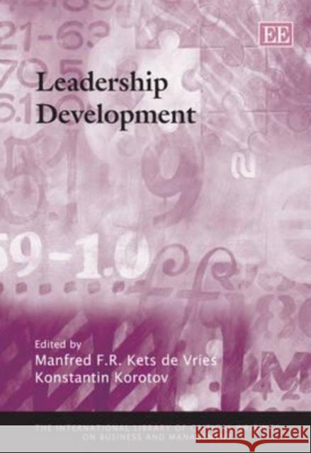 Leadership Development  9781848448278 Edward Elgar Publishing Ltd