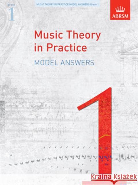 Music Theory in Practice Model Answers, Grade 1   9781848491144 Associated Board of the Royal Schools of Musi