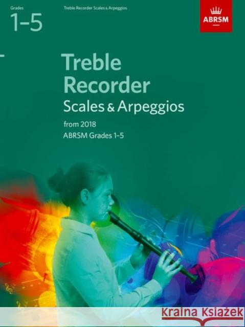 Treble Recorder Scales & Arpeggios, ABRSM Grades 1-5 from 2018 ABRSM 9781848499126 ABRSM Scales & Arpeggios