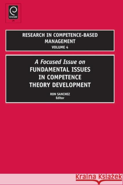 Research in Competence-Based Management Ron Sanchez 9781848552104 Emerald Publishing Limited