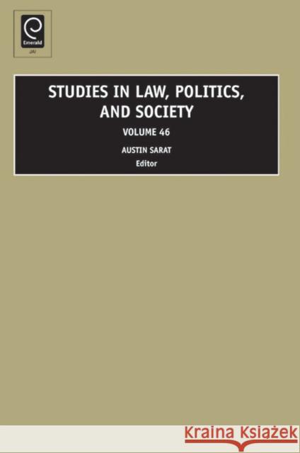 Studies in Law, Politics, and Society Austin Sarat 9781848553781 0