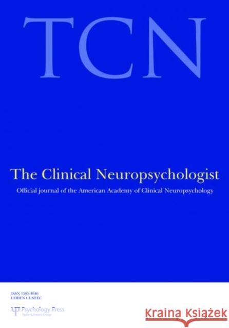 Pediatric Neuropsychology: The Stein Family Fellow and Drexel University Symposium Chute, Douglas 9781848727526