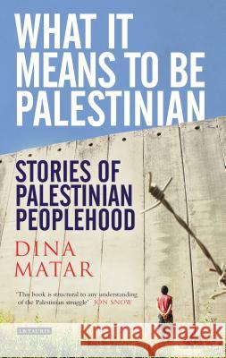 What it Means to be Palestinian : Stories of Palestinian Peoplehood  9781848854574 I B TAURIS & CO LTD