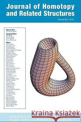 Journal of Homotopy and Related Structures 5(1) Hvedri Inassaridze 9781848900349 College Publications