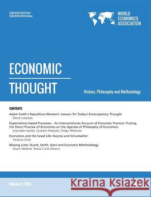 Economic Thought. Vol 2, Number 2 Wea   9781848901216 College Publications