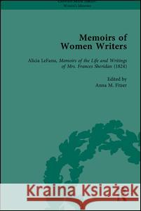 Memoirs of Women Writers, Part I (Set) Fitzer, Anna M. 9781848930513