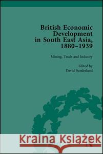 British Economic Development in South East Asia, 1880-1939 David Sunderland   9781848934887 Pickering & Chatto (Publishers) Ltd