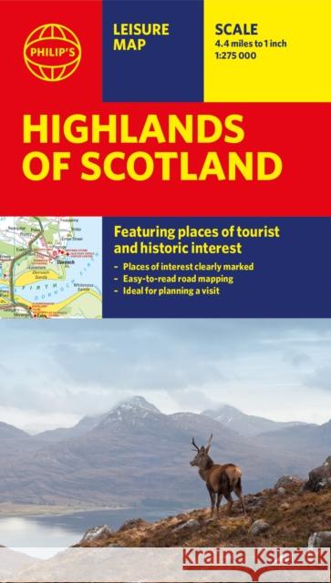 Philip's Highlands of Scotland: Leisure and Tourist Map: Leisure and Tourist Map Philip's Maps 9781849075121 Octopus Publishing Group