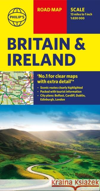 Philip's Britain and Ireland Road Map Philip's Maps 9781849075428 Octopus Publishing Group