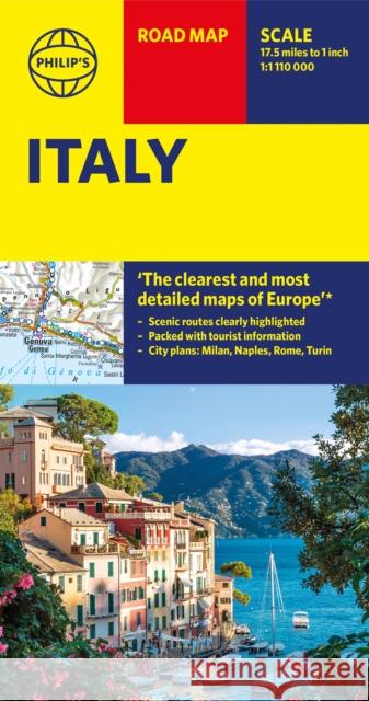 Philip's Italy Road Map Philip's Maps 9781849075442 Octopus Publishing Group